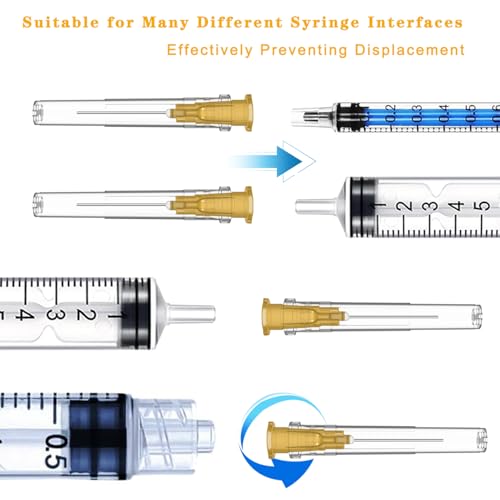 Image of 25 Gauge 5 /8 Inch Needle, 100Pack Luer Lock Industrial Dispensing Accessories Needles,Individually Wrapped