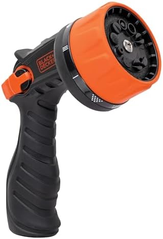 Black + Decker Heavy-Duty 10-Pattern Poly Thumb Control Nozzle – Ergonomic, Versatile, Precision Garden Hose Attachment BD8439 - Thumbnail 5