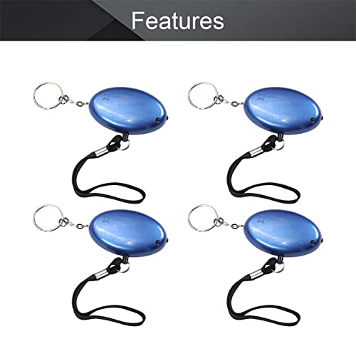 Image of Othmro Safe Sound Personal Alarm 4 Pack 120DB Personal Security Alarm Keychain with LED Lights, Emergency Safety Alarm for Women, Men, Children, Elderly Blue
