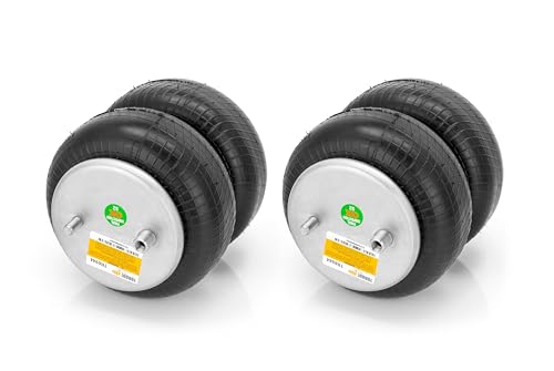 2 pack of TORQUE Double Convoluted Air Spring Bag (Replaces Firestone 6944, W01-358-6944, Goodyear 2B9-252) (2 x TR6944)