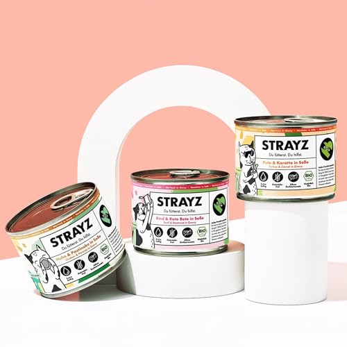 STRAYZ Katzenfutter Nass in Soße Probierpaket – Getreidefrei, Hoher Fleischanteil, ohne Zuckerzusatz, 100% natürliche Zutaten, Premium Nassfutter in Soße für wählerische Katzen