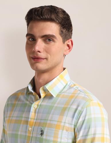 Image of U.S. Polo ASSN. Men's Cotton Blend Regular Fit Shirt