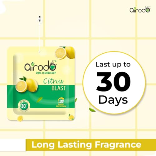 Image of Airodo Automatic Air Freshener Automizer Refill (Oceanic & Cool 235ml) + Pocket Gel Mix - 40g (Assorted 2 Floral and 2 Cirtus fragrances)| For Home & Office | Long Lasting Fragrance