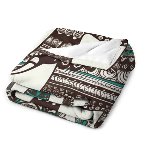 Couverture éléphant bohème : plaid en flanelle douce de qualité supérieure - 4