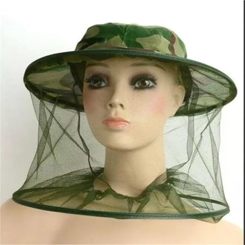Sombrero mosquitera plegable con cobertura completa para rostro y cabeza 2