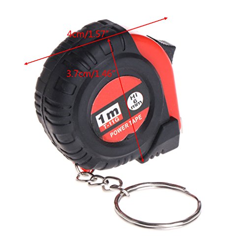 Cinta métrica automática de acero inoxidable retráctil 1m miniatura 2
