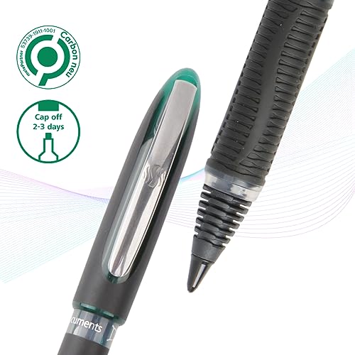 Image of Luxor Schneider, One Sign Roller Ball Pen - Green, 1.0 mm, 2000 mtrs writing length, Waterproof Ink, Consistent ink flow, Ideal for Professionals & Office essential