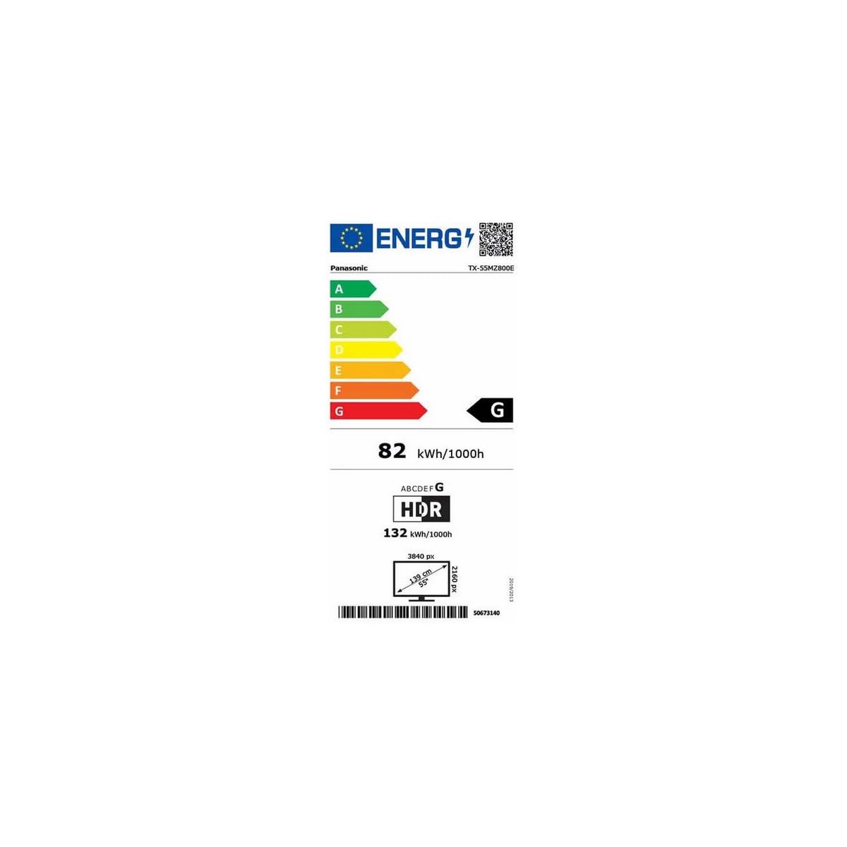 Panasonic TV OLED 4K 139 cm TX-55MZ800E