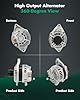 SCITOO New Alternator Fits for Chrysler 200 2.4L 11-13,for Sebring 2.4L 07-10,for Dodge for Avenger 2.4L 08-13,for Jeep for Compass 2.0L/2.4L 07-16,for Patriot 2.0L/2.4L 07-16,11231 CW 115Amp #4
