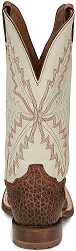 Tony Lama Men's TLX Antonio Red Brown 13" Soft Cream Top Square Toe 8 D | Image 3