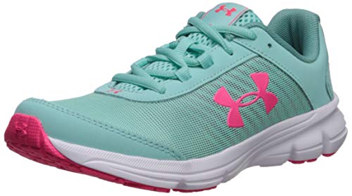 Under Armour Girls' Grade School Rave 2 Print Sneaker, Mermaid (300)/Mermaid, 6.5 M