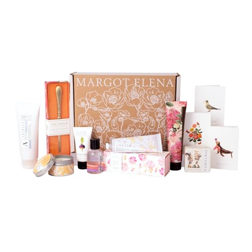 Margot Elena Fall Discovery Box, Bath and Beauty Gift Set for Women, Self Care Kit, Women’s Fragrances, Pampering Luxury Spa Body Care Package, and Essentials