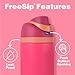 DUTHINGS - DUTHINGS Insulated Stainless Steel Water Bottle with Straw, 24 oz, Reusable Sports and Travel Bottle for School, Kids, and Outdoors - Leakproof and BPA-Free (FUCHSIA)