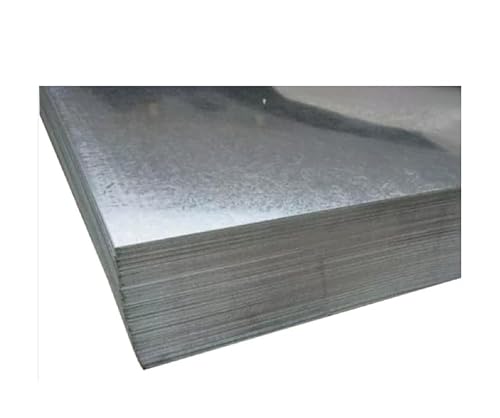 LogistSystem Tôle d'acier | Plaque d'acier galvanisé au feu | Tôle d'acier carrée sur mesure, taille 60 x 60 cm (600 x 600 mm) | Tôle d'acier fine, acier galvanisé à chaud ; épaisseur 4 mm | Qualité
