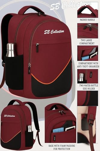 Image of S.B. Collection Bags Unisex Usb Waterresistance Office /Business /College Daily Use Helping hand Backpack 32L Laptop Backpack