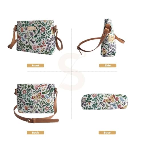 Image of Signare Tapestry Crossbody Bag Sling Shoulder Purse for Women