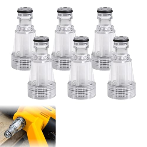 WIRZUL - 6 Pièces Filtre à Eau pour Nettoyeur Haute Pression,Filtre D'Admission d'eau pour Nettoyeur Haute Pression,Raccords de Jardin,Compatible avec Les Connecteurs de Jardin - -5%