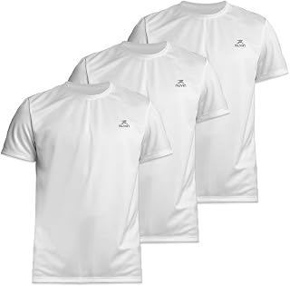 Kit 3 Camiseta Dry Basic SS FPS 50 Muvin – Manga Curta – Masculina – Proteção Solar UV50 – Camiseta Para Academia Treino Funcional – Pilates – Yoga – Corrida – Caminhada