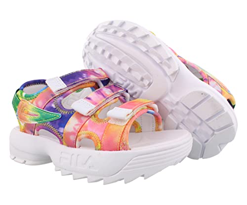 Fila Disruptor Tie Dye Boys Shoes Size 1, Color: Multi4