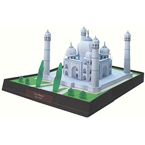 Monumento Templo Taj Mahal India Quebra Cabeça 3D Colagem Miniatura Papercraft HAS BRASIL
