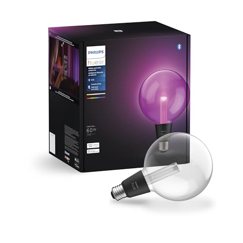 Image of Philips Hue Lightguide G40 Large Globe Smart LED Bulb Handblown Glass - Color Changing Light - Compatible with Amazon Alexa, Apple Homekit and Google Assistant - Bluetooth and Hue Bridge Compatible