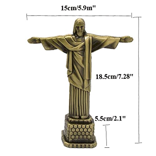 TOSSPER 1 st Jezus beeldje Metalen Christus de Verlosser Standbeeld Jezus Christus standbeeld Katholieke Gift Home Office Decoratie - Image 8