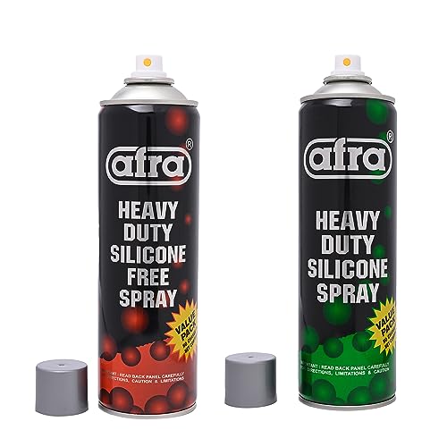 Afra® Combo of Silicone Spray (Grade 8082-300g) & Silicone Free S...