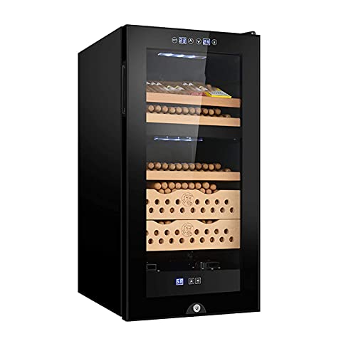 -Cabinet à cigares- Cave à cigares électronique Cave à cigares 400 avec étagères/Plateau en Bois de cèdre Espagnol Écran Tactile LCD (Couleur : -, Taille : -)