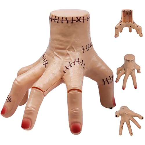 ABHOH Electronic Walking Hand for Addams Costume Goth Family Cosplay Halloween Props Outfit Gifts AB015