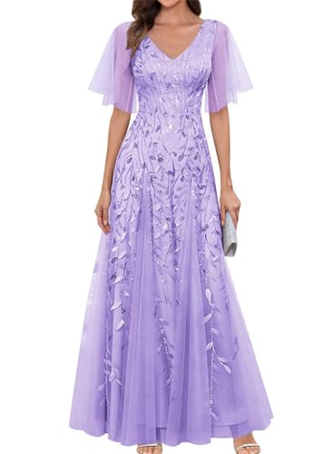 Robe formelle grand-mère tulle cachant les bras ZMKI790