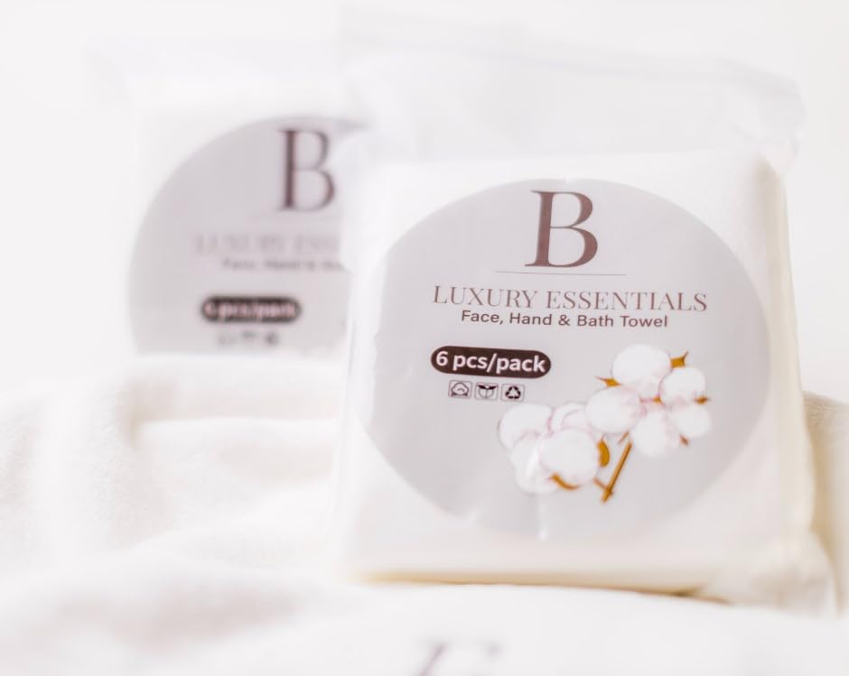 B LUXURY ESSENTIALS SafeClean Disposable Towel Set
