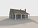 3 Bedroom Farmhouse Plans - Build Your Own 2-Story Country Home - 832 sq/ft