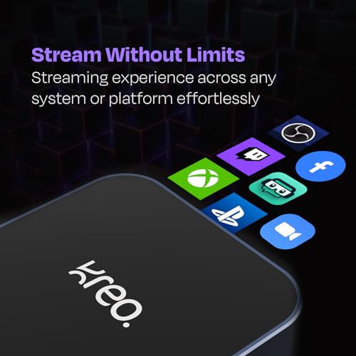 Image of Kreo Lynx Video Capture Card Full HD 1080p /60FPS, 4K@30FPS Input Support via HDMI, HDMI to USB 3.0, Ideal for Gaming, Streaming, Broadcasting, and Recording, Universally Compatible (Lynx Pro)