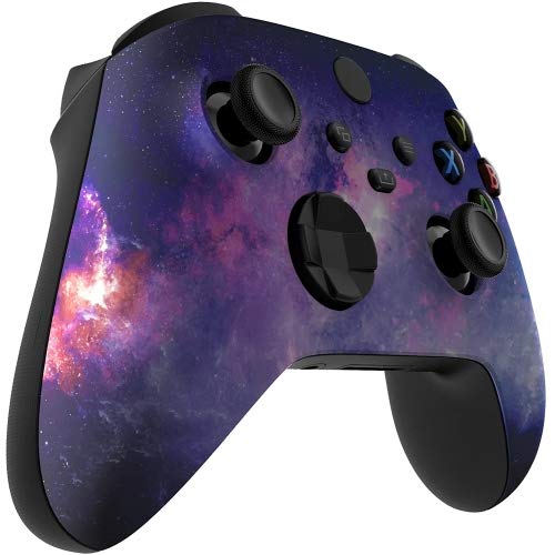 Image of MODDEDZONE Custom Wireless UNMODDED Controller for Xbox One S /X and PC with Exclusive and Unique Designs - The Perfect Gaming Gift for Enthusiasts, Expertly Crafted in the USA Purple Galaxy