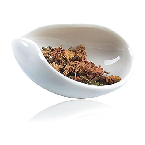 LWXLJMJZC White Porcelain Cha He Tea Scoop Cover