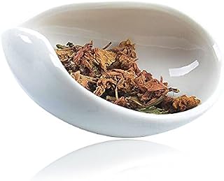 11x4CM White Porcelain Cha He Tea Vessel -Loose Leaf Tea Presentation- Tea Accessory