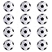 RAYNA GAMES 12 Stück Kickerbälle, reguläre Größe, Tischfußball (32mm, Shwarz)