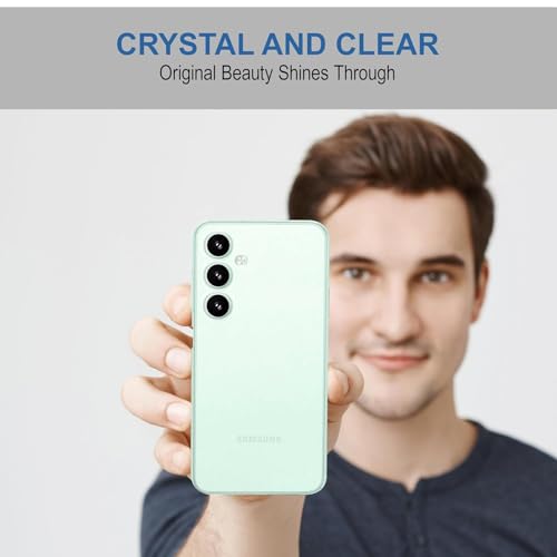 Image of NISHTECH for Samsung Galaxy M15 5G, F15 5G Premium Transparent Hybrid Soft Slim Dust Proof Back Case Cover with Camera Protection