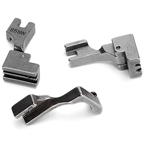 3Pcs Zipper Presser Calcador para Máquina de Coser miniatura 2