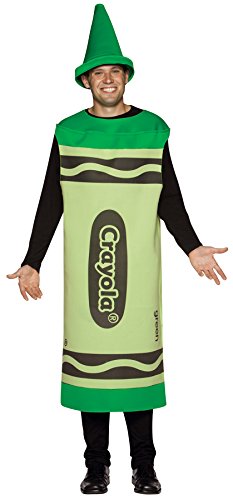 Rasta Imposta Crayola Adult Costume Size: Large/Extra Large, Color: Green