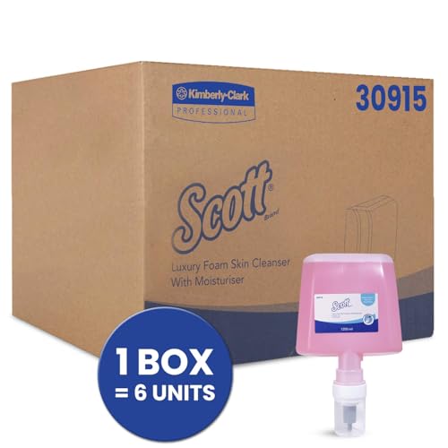Image of Kimberly-Clark Professional Handwash Soap & Sanitiser Touchless Electronic Dispenser (92147) and Scott Gentle Handwash Foam Soap, Pack of 6, 1.2L /Cassette (Total 7.2 Liters) (30915)