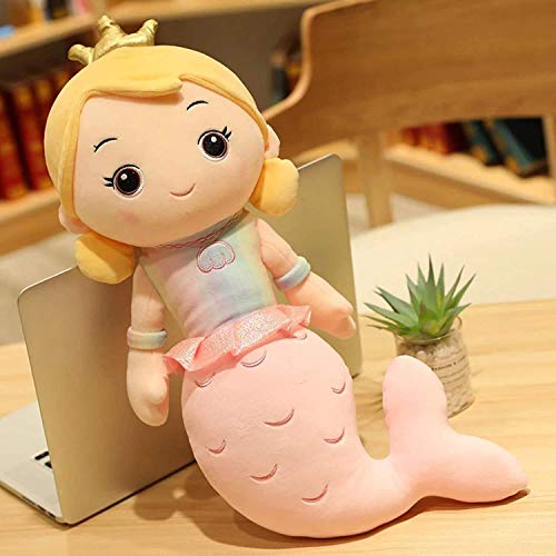 Image of Tickles Mermaid Soft Doll Stuffed Plush Animal Toy for Kids Girls Birthday Gifts (Color: Pink Size: 60 cm)
