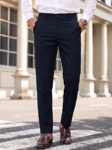 Image of TOPLOT Men's Casual Trouser | Regular Fit Design with Comfortable Structure | Clean Look with Versatile Styling | Easy Movement Fit Ideal for Casual, Office & Daily Use (5205)