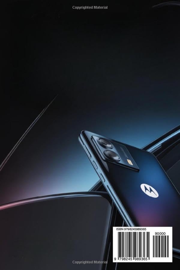 Back cover of the Motorola Signature User Guide book, showing a barcode with ISBN 979-8245989365 and a price code.