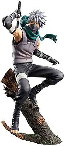 Pingchang Action Figure Figurine Hatake Kakashi Statue Model Ornaments,Desktop Ornaments, PVC Shippuden Anbu Durable for Kids Home New,はたけカカシ