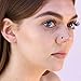 VAMA FASHIONS Multicolor Body Surgical Stainless Steel Hypoallergenic Nose Piercing Jewelry Hole Hoop Ring Sterling Nosepin Studs for Women (3 Box - 1.5/2.5 / 3mm) (Modern)