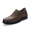 Instappers voor heren Casual mocassins Leren schoenen Kledingschoenen Wandelen Werk Lichtgewicht canvas