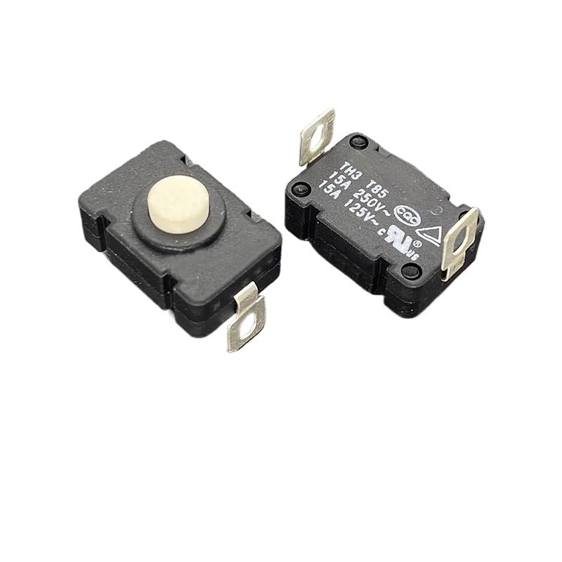 Bouton interrupteur 15A TH3 à verrouillage pour aspirateur et lampe