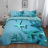 tour de lit tressé bleu canard 【Designs Élégants et Variés】Ce linge de aux motifs raffinés bénéficie d’une impression numérique 3D haute définition, offrant un rendu réaliste et une belle profondeur. Ses couleurs éclatantes et durables apportent fraîcheur et vitaé à la chambre. Plusieurs modèles pour un style élégant et personnalisé.