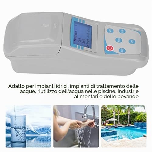 Misuratore di torbidità del laboratorio, analizzatore portatile di rilevamento della torbidità di qualità dell'acqua del torbidimetro, campo di misura 0-200 NTU, precisione 0,1